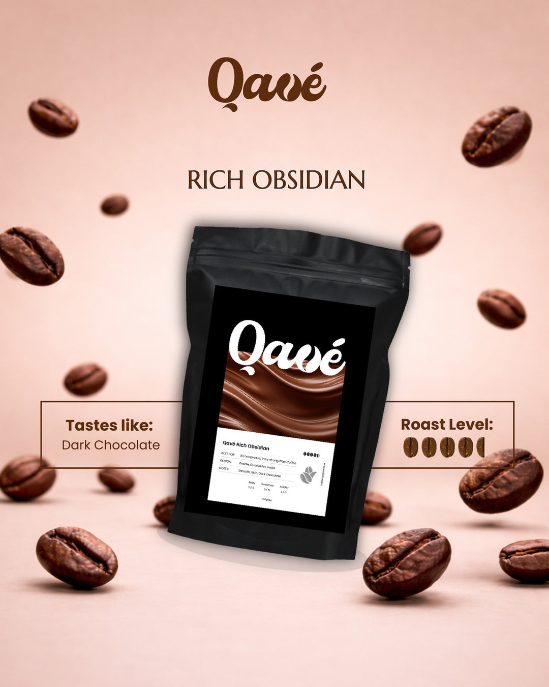 Qavé Coffee Rich Obsidian