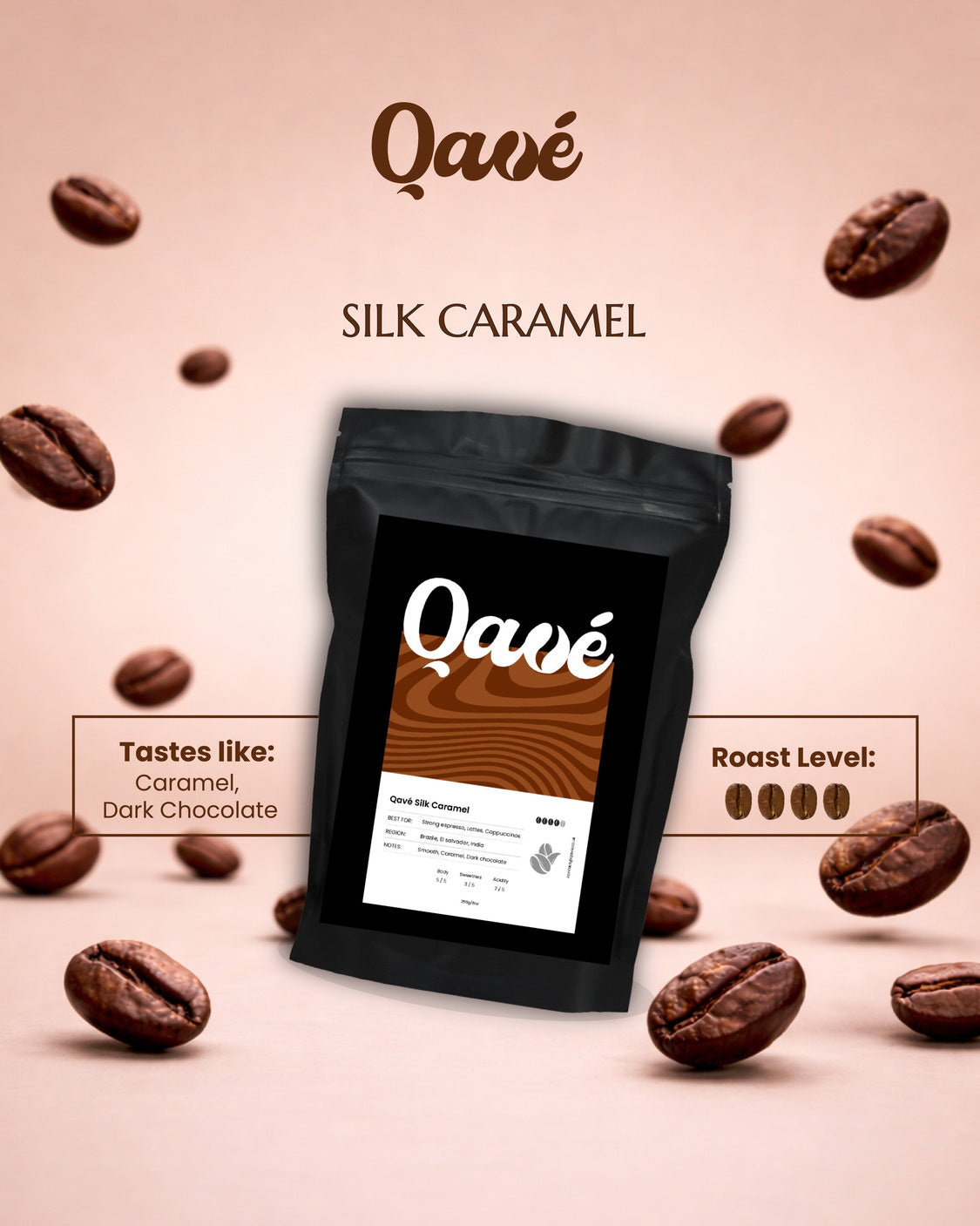 Qavé Coffee Silk Caramel